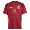 Conjunto (Camiseta+Pantalón Corto) Bélgica Bakayoko 19 Primera Equipación Euro 2024 - Niño